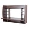 Basicwise Wall Mount Laptop Office Desk with Shelves, Brown QI003557.BR - alternate 6